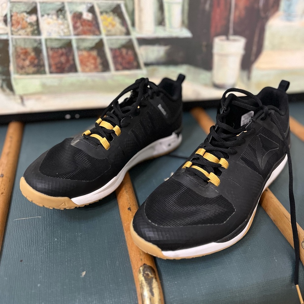 Reebok Black and Tan Athletic Shoes